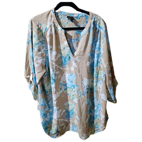 WORTHINGTON Women’s Floral Print Business/Career Top - Size 2X - Picture 1 of 7